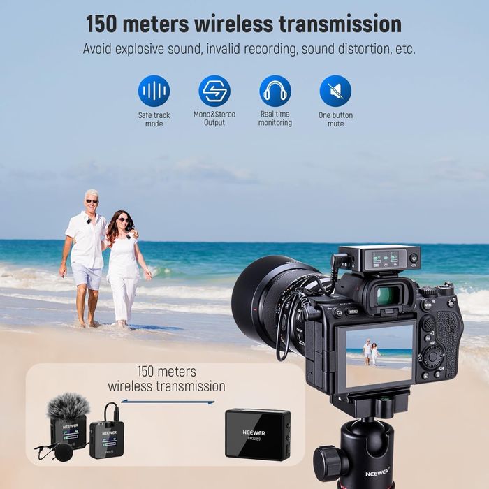 Безжичен микрофон. Брошка. Камера. Iphone. Android. микрофон. аудио