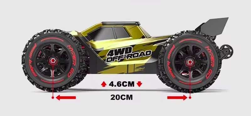 Плажно Тръги MJX 14210 1:14, brushless, 75км\ч, Златисто