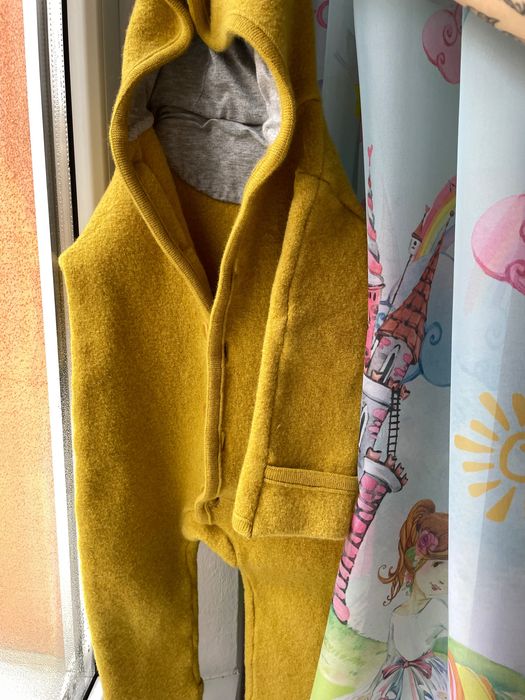 Salopeta/overall din lana fiarta, Disana, marime 74-80