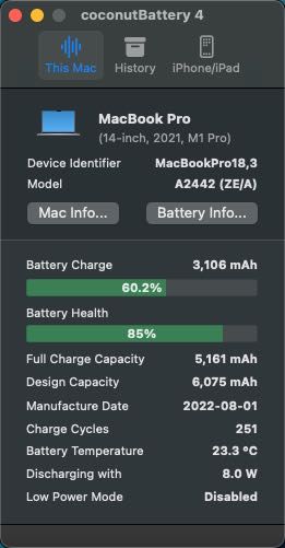 2021 MacBook Pro M1 Pro 512GB 16GB RAM