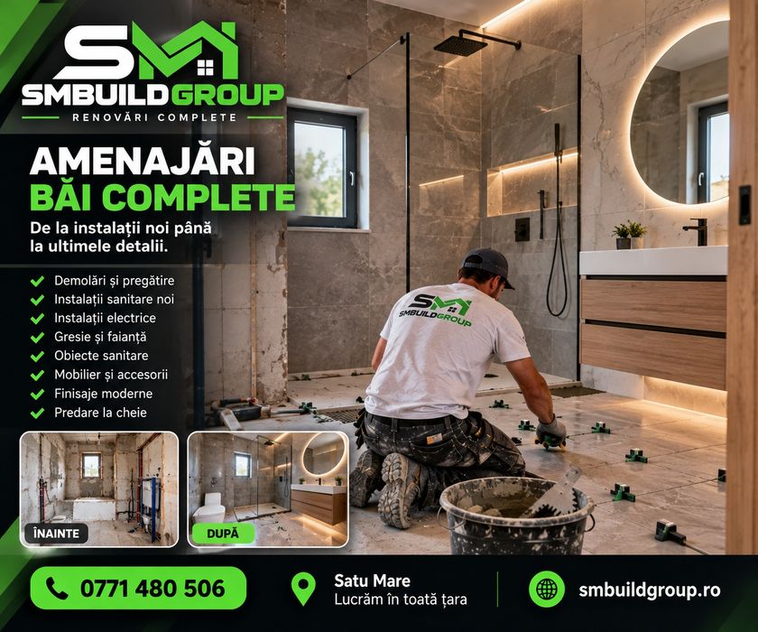 Renovari Complete Satu Mare | Interioare, Fatade, Instalatii, Pavaje, Tencuieli, Sape