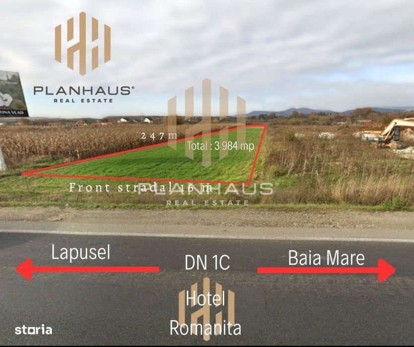 Teren , 40ari , Recea ,hotel Romanita , investitie ,comision 0 %