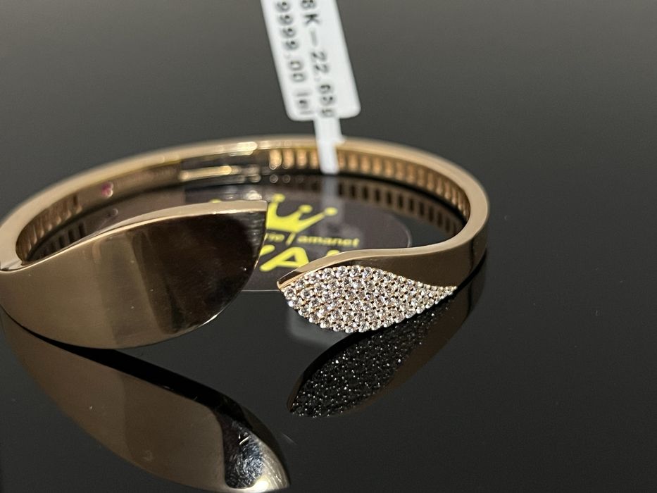 Bijuteria Royal CB : Bratara dama aur 18k 22,63gr Diamante Rubin Safir