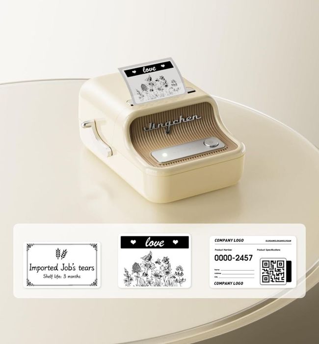 МИНИ принтеры  NIIMBOT B21 , в комплекте с рулоном наклеек .