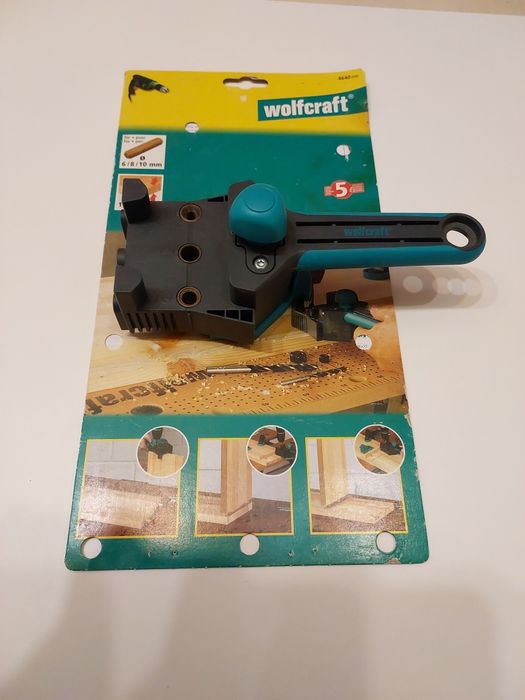 Dispozitiv de dibluire Wolfcraft, 6-10 mm. Aproape nou. Plus cepuri.