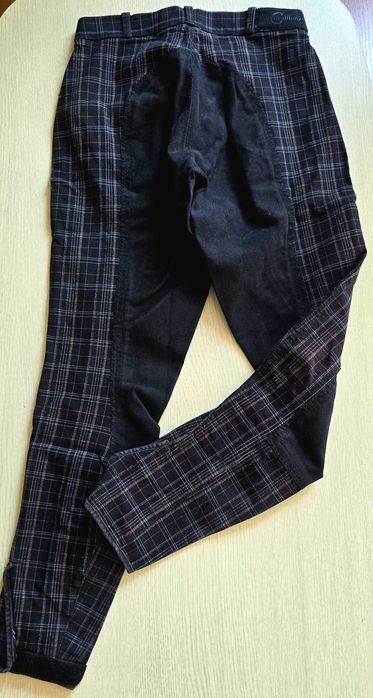 Еластичен, двуцветен детски клин да конна езда номер 34 с цяла платка