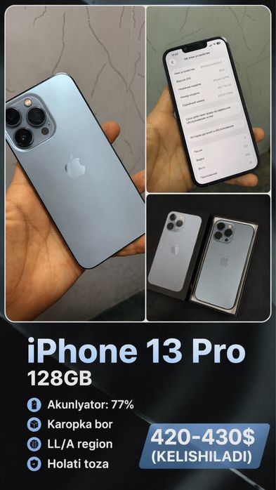 Iphone 13pro 128 77yomks kok rang karopka bor  aybi yo vawwi qichu