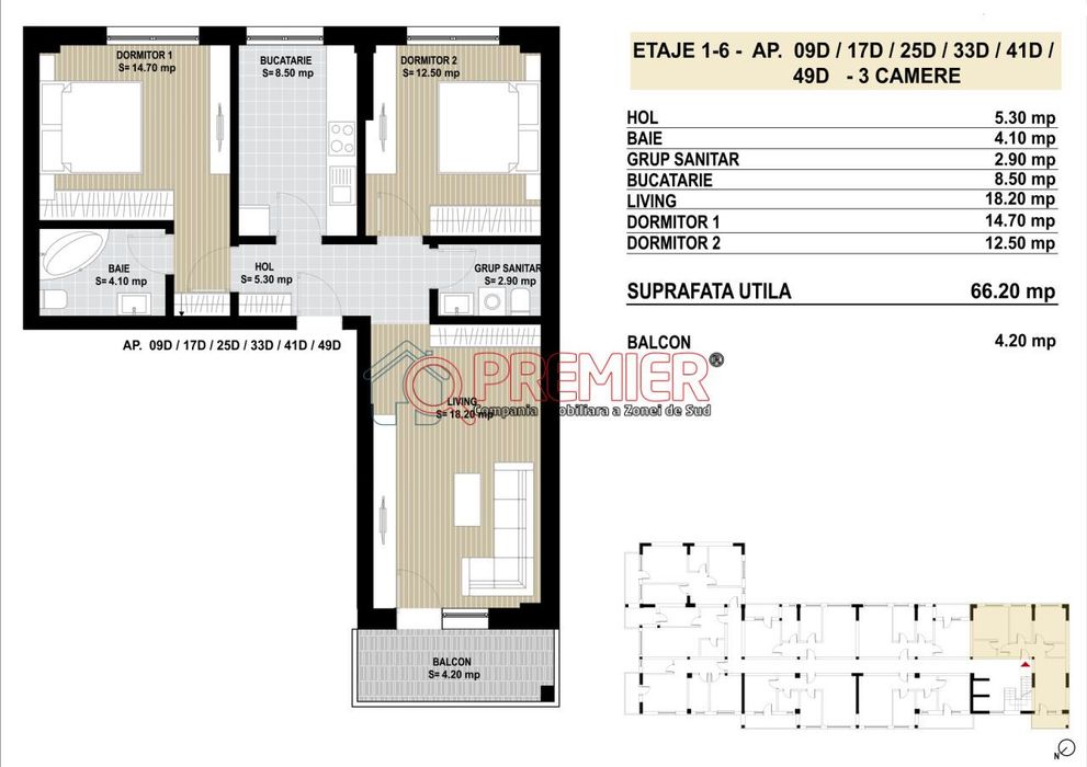 OFERTĂ 10.050 € | 3 Camere | Etaj 1 | Drumul Dealul Cucului