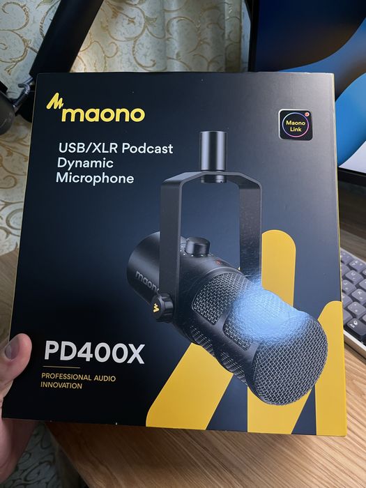 Микрофон Maono pd400x, пантограф