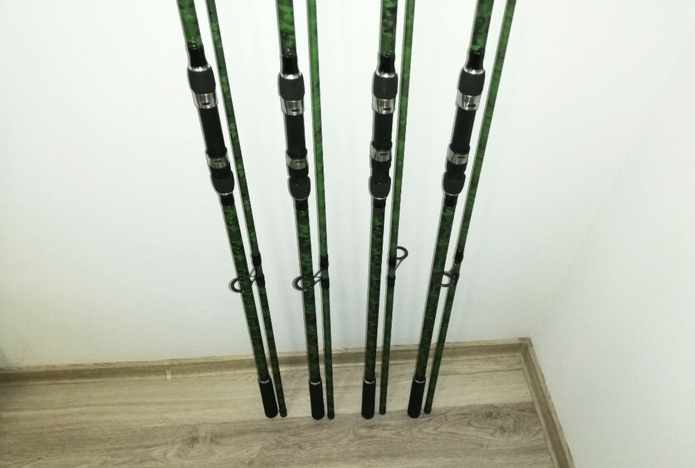 SET 4 Lansete Carp Master WIND BLADE Cat 1 3.60m 3.5LB, Carbon 100%