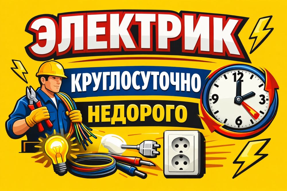 Электрик.Алматы электрик.Круглосуточно электрик.