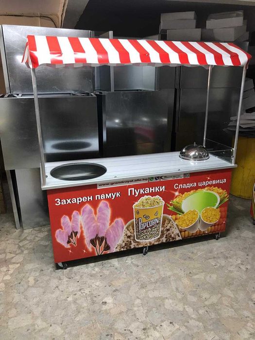 Колички за царевица на пара