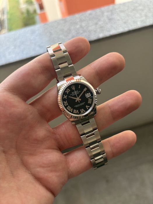 Rolex Lady Datejust 31MM Black Roman Dial Oyster