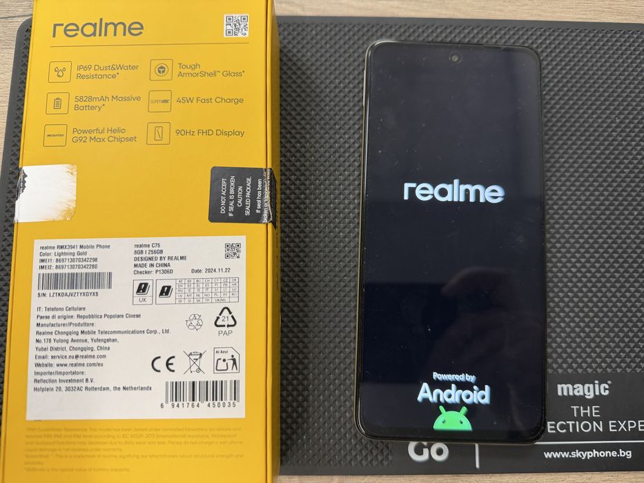 Продавам/Бартер Realme C75 като НОВ,гаранция