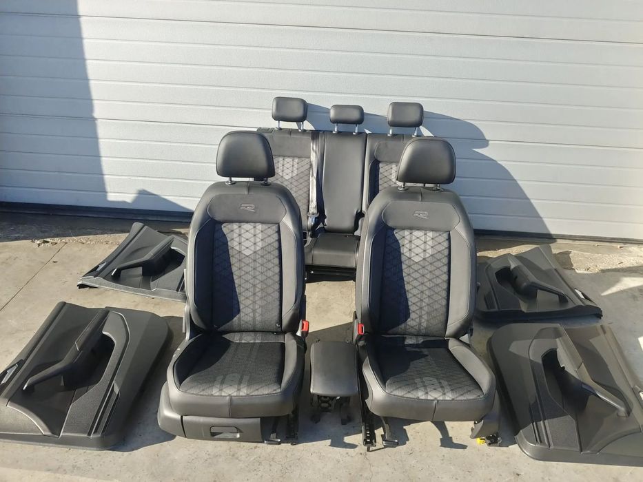 interior complet piele alcantara textil  vw t-cross r-line c11 d31 2024