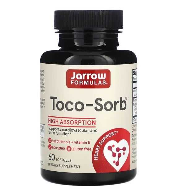 Toco-Sorb, 60 капсул, Jarrow Formulas