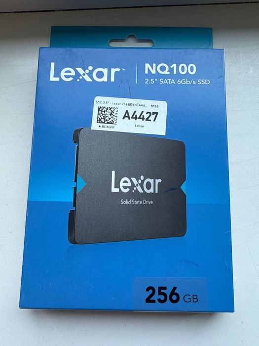 Новые Lexar SSD 256gb =48уе 2шт синий коробка, цена за 256гб, 480гб 55
