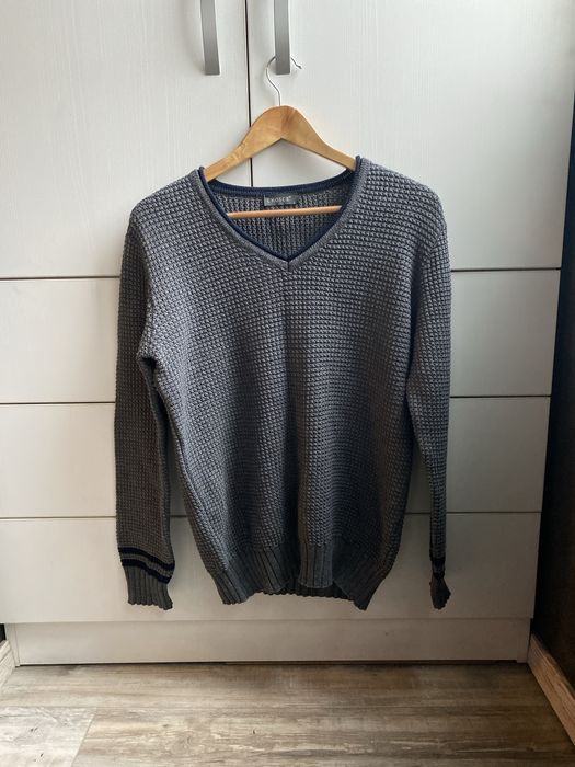 Плетен мъжки пуловер