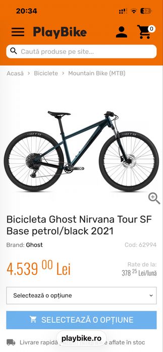 Viand bicicleta  Ghost Nirvana 29 “ impecabila
