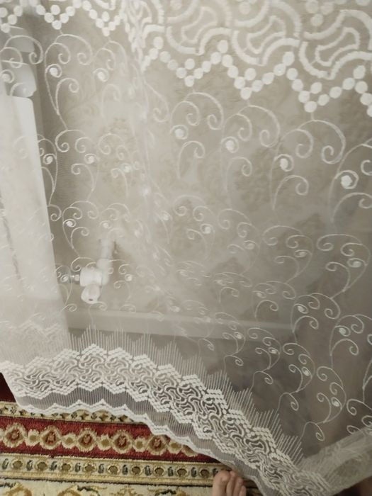 Тюль белый дл 5м выс 2,9м