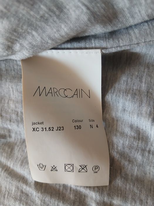 Jachetă Marc Cain N4/40 crem, teddy/bouclé, model deosebit