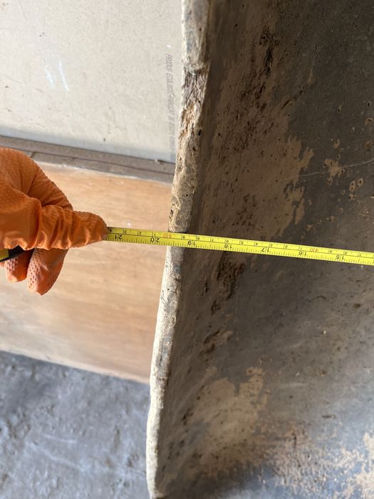 Дървено корито за декорация