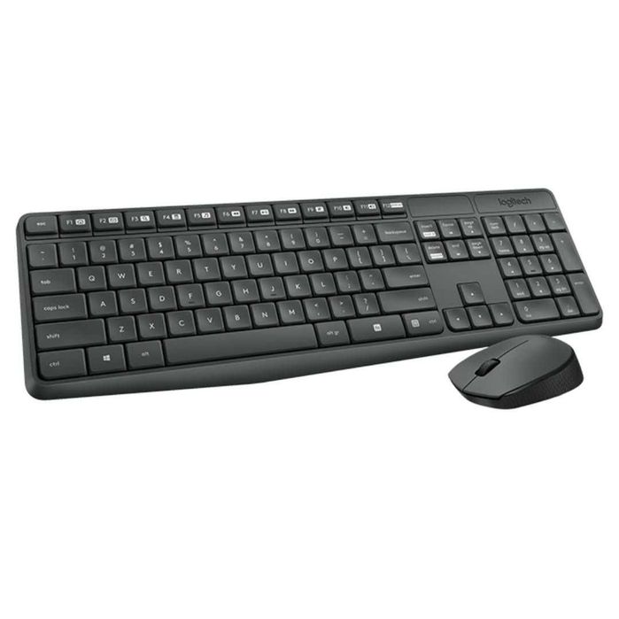 Клавиатура Logitech MK235 Wireless Combo черный