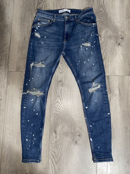 Blugi Slim Fit Bershka Noi