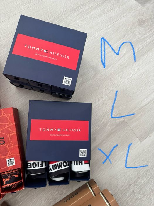 Set 3 perechi de boxeri 95% bumbac