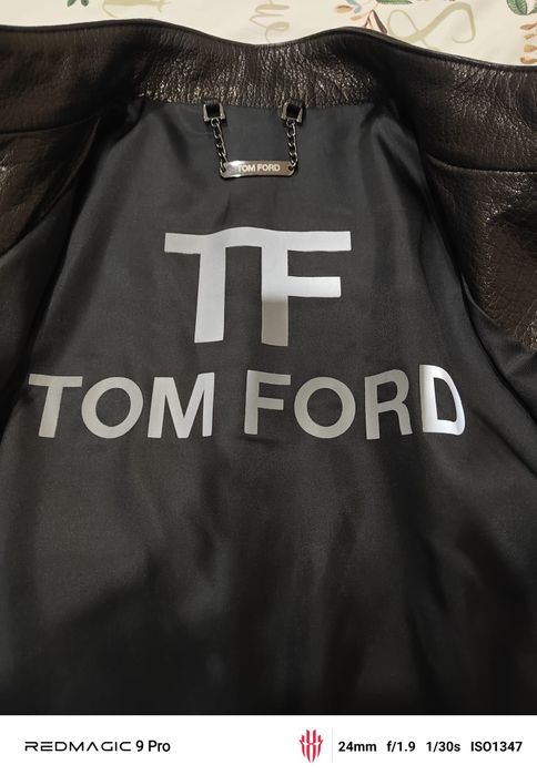 Мъжко кожено яке, размер 48