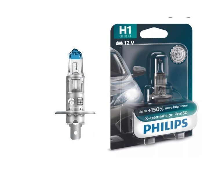 Bec H1 PHILIPS 99ZS312P, 12V; 55W; X-tremeVision Pro150; cu pana 150% mai multa lumina; P14.5s; ECE, 1 buc