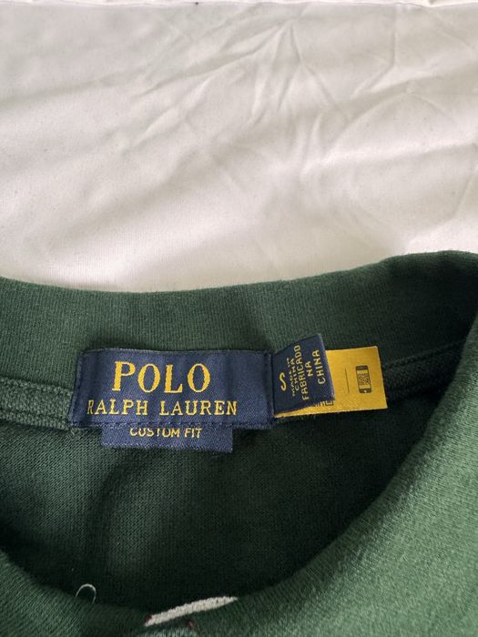 Tricou Polo Ralph Lauren "Milan" Custom Fit - Verde, Mărimea M