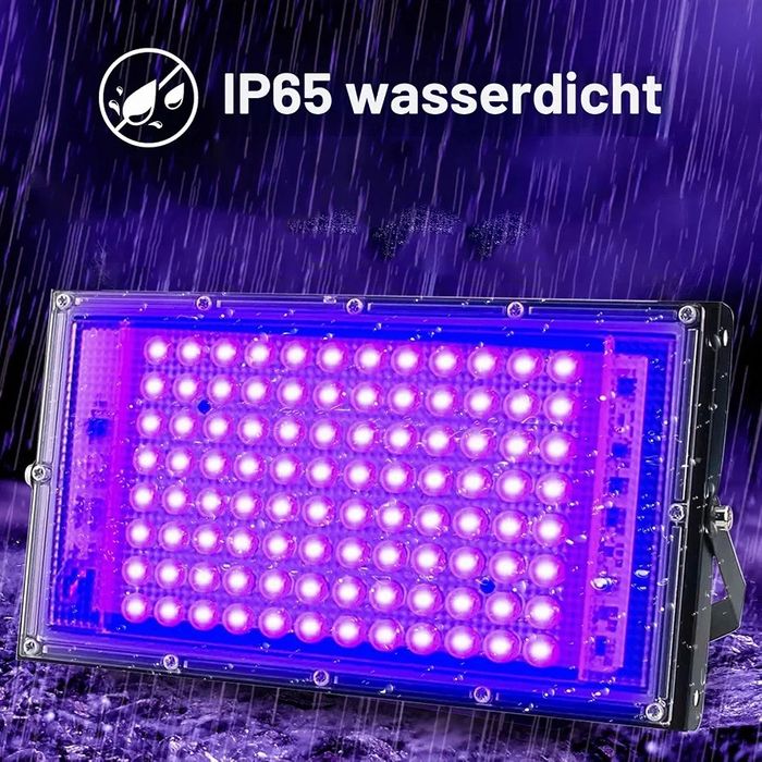 Eleganted 100 W LED UV Black Light Spotlight, 385-395 nm Black Light Lamp