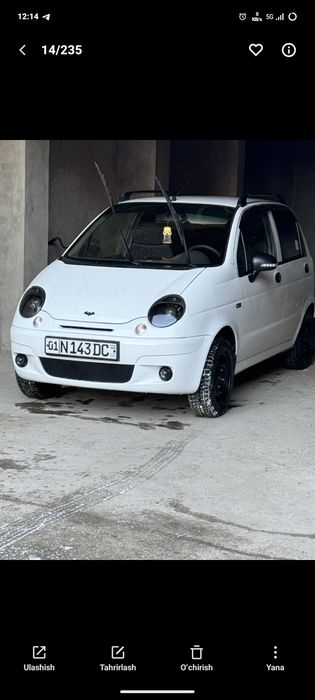 Matiz mx 2016 benzin