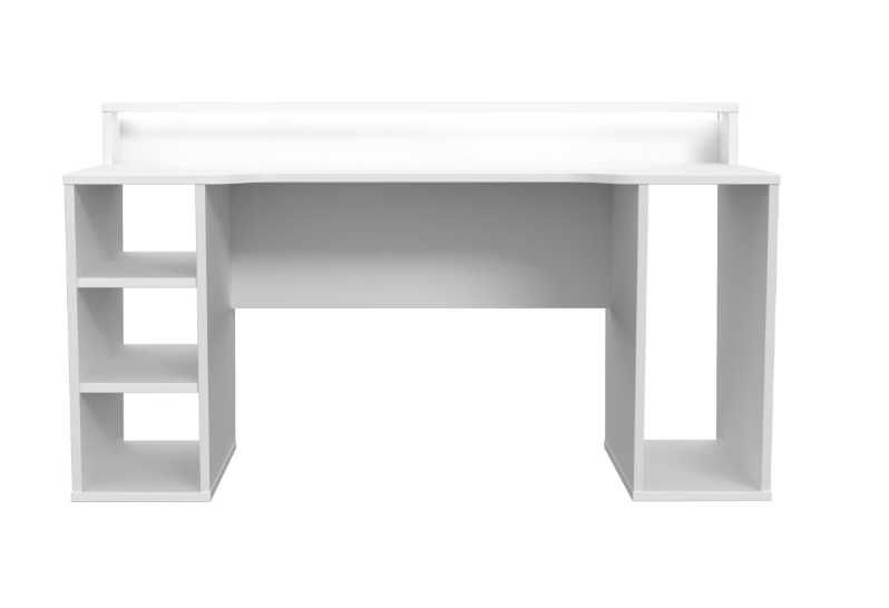 Birou gaming Kring alb 160cm cu LED – stare excelentă