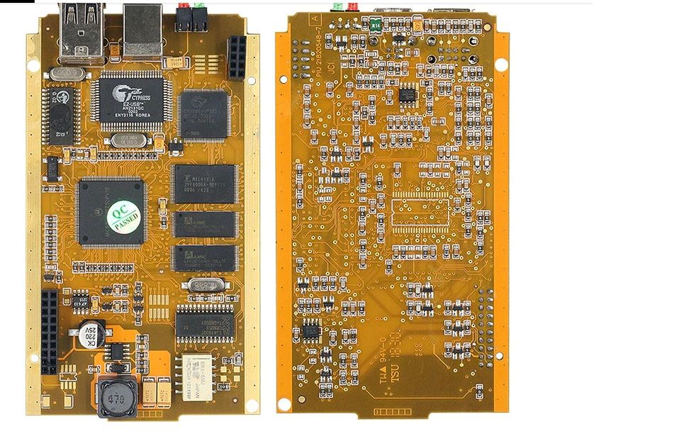 Tester  CAN Clip V215 Renault/Dacia placa GOLD, FULL CHIP AN2131QC