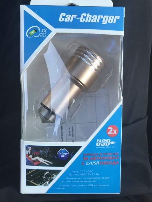 Зарядно за кола Diva USB Metal Charger