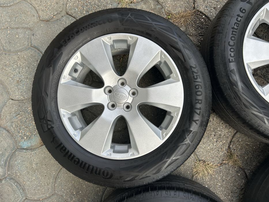 Jante aliaj 5x100mm, anvelope vara 225/60 R17, Subaru Forester, Outback