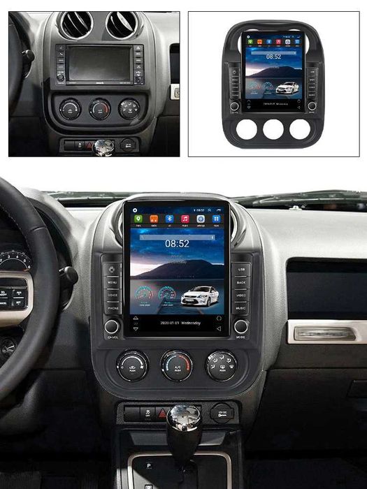 Navigatie Jeep Compass 2010 - 2016 Ecran TESLA 9.7 " 4GB RAM