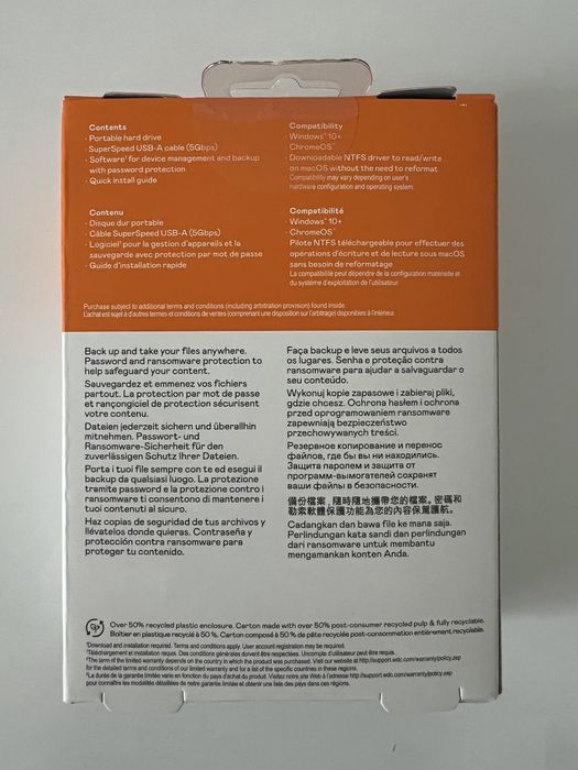 HDD extern WD My Passport red 2TB (sigilat)