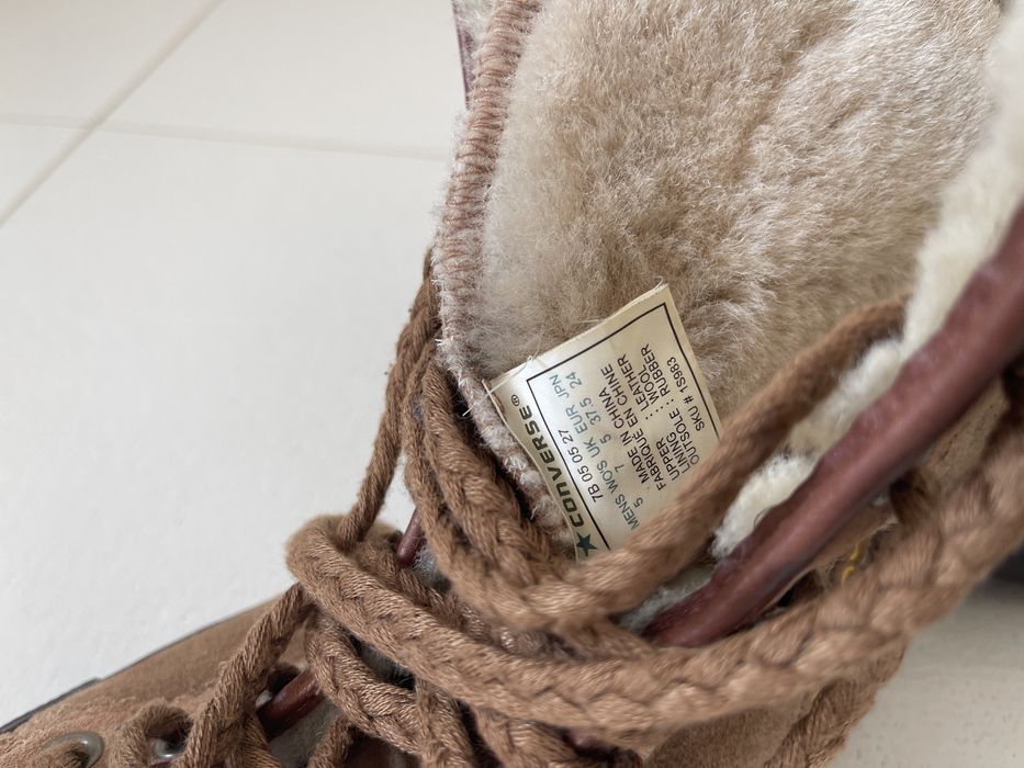 Cizme Converse piele si lana