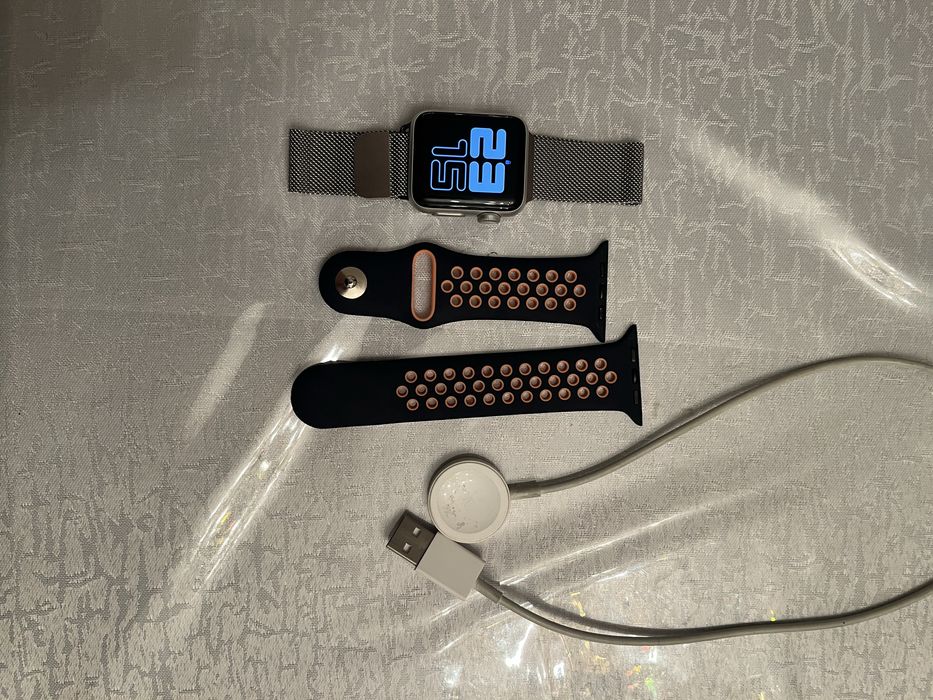 Apple watch series 3,38mm алюминий