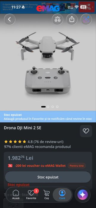 Drona DJI Mini 2 SE