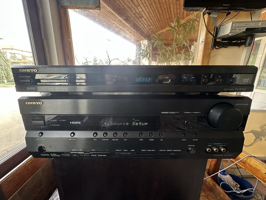 Домашно кино  магнат и двд и ресейвър