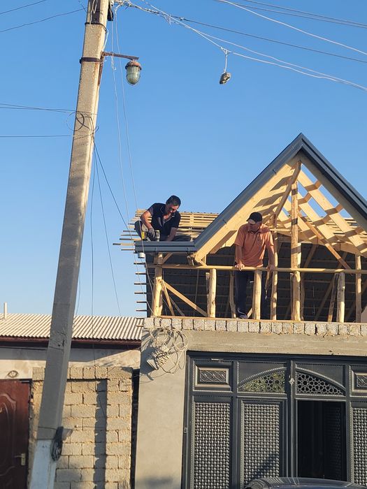 Том ёпиш хизматлари тарнов, профнастил