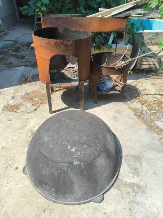 2 очага под казан 30 л и 50 литров