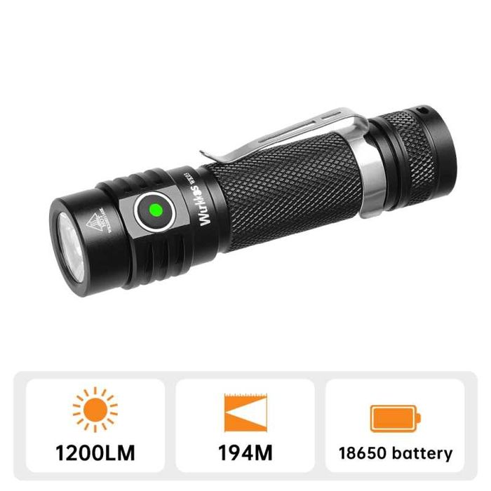 Wurkkos WK03 cu Nichia 519A 5000K - set