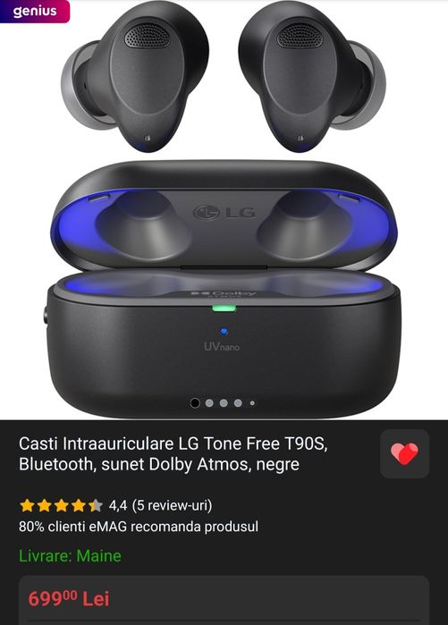 Casti LG Tone Free T90S