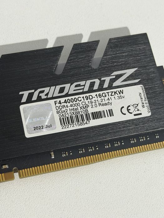 G.Skill TridentZ 16 гб 8х2 4000 МГц