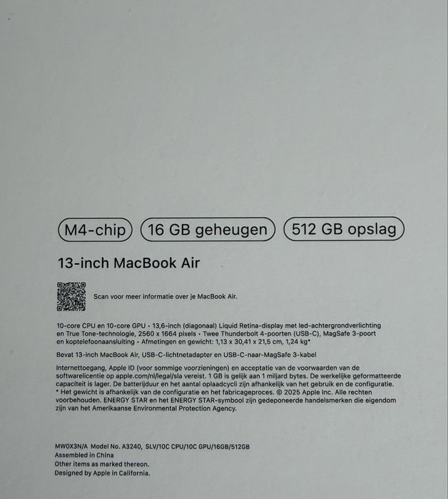 Macbook Air M4 2025 - НОВ!